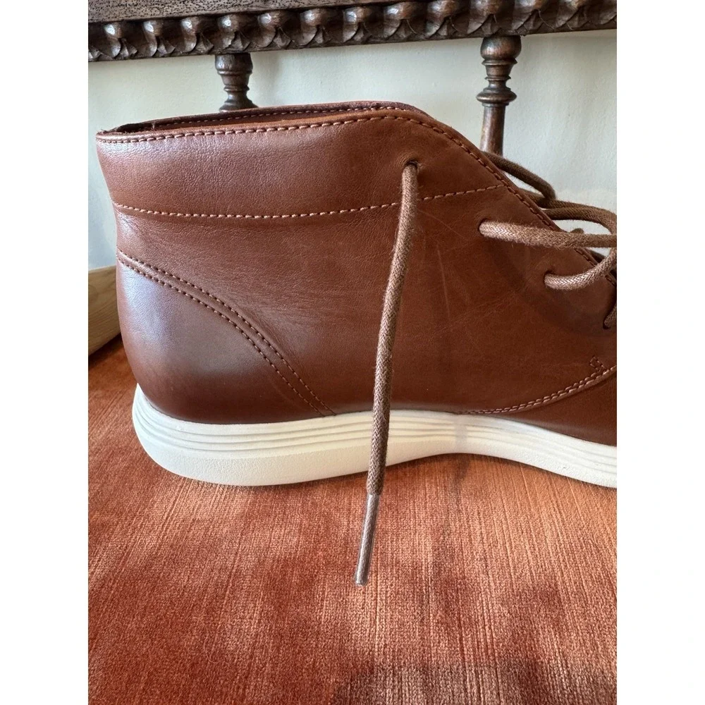 Very Clean - Cole Haan Grand OS Tour Chukka Brown  Leather Boots  Men's Size 12M